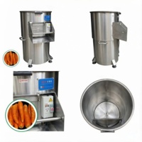 Automatische roestvrijstalen machine voor het schillen van groenten, fruit en aardappelen, aardappelverwerkingsmachine, machine voor het schillen van aardappelhuiden