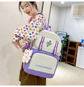 Mochila Escolar Unisex con Estampado Espacial de Dibujos Animados, Diseño Moderno y Resistente al Desgaste, Cierre de Cremallera con GPS, Poliéster Oxford - Product Image 2