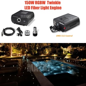 Moteur d'éclairage à fibre optique haute puissance 150W, changeant de couleur RGBW, éclairage LED scintillant pour kit de décoration de piscine - Product Image 1
