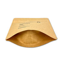 Sachet Doypack en Papier Kraft Compostable de Qualité Alimentaire avec Logo Personnalisé, Laminé PLA, avec Fermeture Ziplock pour Emballage de Snacks Séchés, Café et Épices