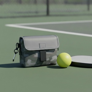 Pochette d'organisation pour accessoires de pickleball, en nylon imperméable, avec logo personnalisé, vente en gros, pochette pour balles de tennis - Product Image 3