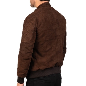 High Quality Soft Cowhide <b>Leather</b> Zipper <b>Jacket</b> for <b>Men</b> Custom Retro-Style Slim Fit Heavyweight Motorcycle <b>Jacket</b> - Product Image 5