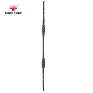 2024 piezas de barandilla de hierro forjado postes de esgrima de jardín de flores de Metal forjado con cesta enrejado y decoración de puertas - Product Image 2