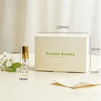 En stock, flacon de parfum en verre vide de 3 ml, flacon de parfum rechargeable, flacon pulvérisateur, lot de 5, boîte pliable blanche, boîte cadeau, boîte en papier