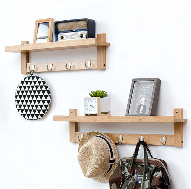 Floating shelves wall mounted rustic wood set for decor bedroom living room kitchen wood hanging decor wall shelf store shelves