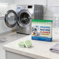 Tablettes nettoyantes écologiques pour lave-linge – Détartrant pour tambour de machine à laver et soin des dépôts de boue dans la cuve