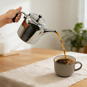 Чайник из нержавеющей стали 800 мл/1 л/1,5 л/2 л, экологичный, для чая и кофе, для заваривания рассыпного чая, для путешествий, подарок - Product Image 3