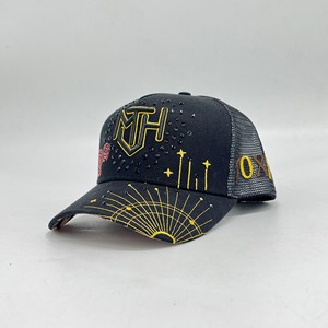 BSCI bán buôn tùy chỉnh logo của bạn Mũ bóng chày người đàn ông thể thao một khung hai giai điệu bông gorras cong Vành bóng chày Trucker Hat - Product Image 4