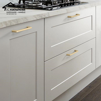 Mode moderne 96mm or en alliage de zinc meubles accessoires boutons poignées armoire montage tire poignées et bouton