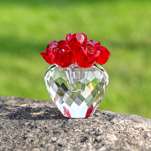 Regalos de Flores de Cristal para Mamá, Esposa, Novia, Adornos de Flores de Cristal para el Hogar, la Oficina, la Mesa, Pisapapeles - Product Image 6