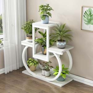 Étagère de pot de fleur en fer multicouche moderne support de succulentes en métal créatif pour le salon baie vitrée support de pothos peu encombrant - Product Image 5