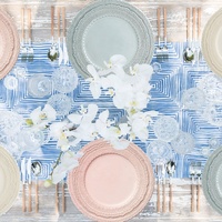 Ensemble de vaisselle ronde vintage cassable en vrac de 12 pouces beige floral dessert en céramique dîner côté thé assiette tasse logo personnalisé