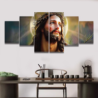 Christianisme Toile Art Haute Définition Impression Portrait de Jésus Peinture Murale Moderne Religion Art Décor Mural