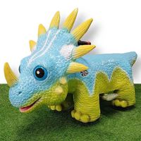 Manège de dinosaures animatroniques pour enfants, à commande à distance et à monnayeur, pour parcs d'attractions et Dino City
