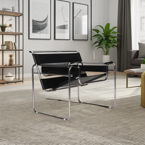 <span class=keywords><strong>Poltrone</strong></span> Pieghevoli dal Design Scandinavo, Telaio Tubolare in Acciaio Senza Saldatura Resistente, Sedute <span class=keywords><strong>Sospese</strong></span>, Linea di Tendenza per Camera <span class=keywords><strong>da</strong></span> Letto - Product Image 3