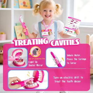 EPT Vente en gros 24 pièces Ensemble de jouets de dentiste en plastique Jeux de rôle Jouets pour enfants d'âge préscolaire Jouets éducatifs Ensemble médical de docteur - Product Image 5