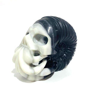 Calaveras de cristal talladas a mano de alta calidad, Dushan, jade, pulpo, gran Cristal, venta al por mayor - Product Image 1