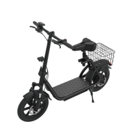 Trottinette électrique X12 noire de 12 pouces, vélo électrique longue portée pour livraison de repas, vélo électrique pliable, meilleure trottinette haute vitesse