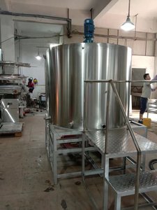 1000L RVS watermantel wasmachine voor het smelten van bijenwas voor het maken van kaarsen met roerder/mixer - Product Image 5