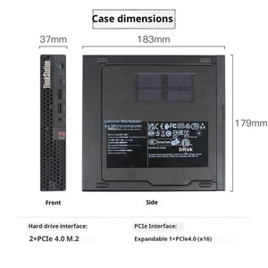 เวิร์กสเตชันกราฟิก Lenovo ThinkStation P3 Tiny แบบปรับแต่งได้ คอมพิวเตอร์ขนาดเล็ก I9-14900/16G/1T SSD/RTX A400-4G RTX A1000-8G C - Product Image 4