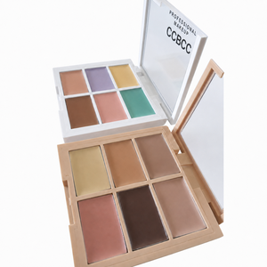 พาเลทคอนซีลเลอร์ครีม 6 สี ใช้ได้หลากหลาย แก้ไขสีผิว คอนทัวร์ บลัชออน รองพื้น ปกปิดริ้วรอยและรอยคล้ำใต้ตาได้อย่างเต็มที่ - Product Image 4
