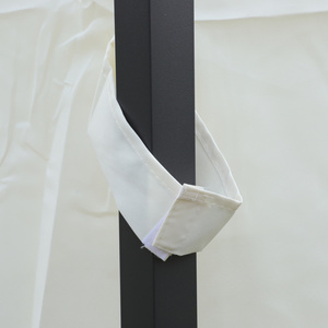 DB Customizable Logo Outdoor Patio <b>Gazebo</b> Canopy Tent 13 X 10 Ft Beige Ventilated Double Roof <b>Curtain</b> Steel for Trade Shows - Product Image 5