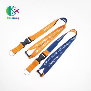 安いポリエステルストラップキーホルダー、ロゴカスタム付きラウンドナイロンストラップ、カスタムストラップIDバッジホルダー - Product Image 3