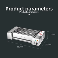 Grill électrique à température réglable de qualité supérieure, surface antiadhésive, idéal pour les dîners en famille, les soirées décontractées et la cuisine quotidienne