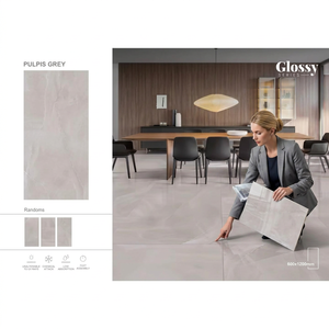 Glorious White Marble Look Porcelain Tiles 2x4 Ft Polished Luxury Wall Floor Collection - Product Image 4