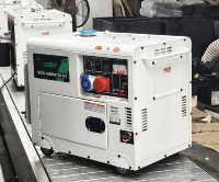 Groupe électrogène diesel industriel silencieux Gordon Custom 5 kW 3000 tr/min refroidi par air, démarrage automatique ATS 50 Hz