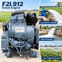 Mesin Diesel Deutz F2L912 Berpendingin Udara 2 Silinder 4 Langkah Motor Industri untuk Generator Set Pompa Irigasi Pertanian
