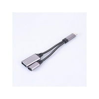 La Chine fournit un tout nouveau type C 3.1CF à AF 3.0 + CM L150MM adaptateur de casque 2-en-1 et câble de chargeur adaptateur USB C vers USB