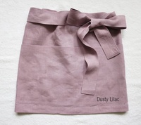 Café lin demi tablier personnalisé en plus de couleurs, envelopper lin pinabefore, pré-lavé, ramolli.