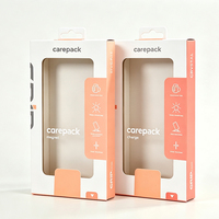 Caja de Papel para Embalaje Personalizado de Productos Electrónicos, con Ventana Transparente Frontal, para Fundas de Teléfono Móvil Impresas