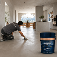 Finition microciment moderne pour murs et sols de salle de bain, cuisine, salon, hôtel et commerce, revêtement décoratif imperméable et antidérapant