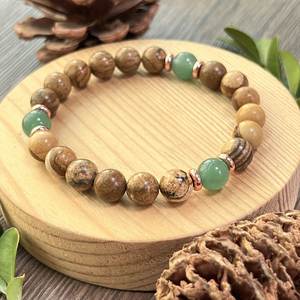 Bracelet en pierre naturelle avec perles de verre colorées pour l'équilibre émotionnel – Partenaire logistique fiable pour les grossistes – Conception personnalisée - Product Image 3