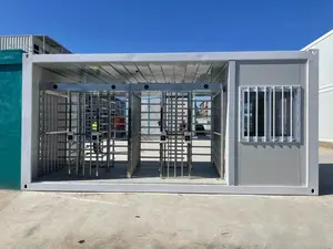 Mobile Container Security Cell Movable Crowd Control Access Control Turnstile Solution For Event