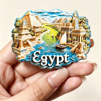 Aimants de réfrigérateur 3D en résine Afrique Égypte, souvenirs touristiques, autocollants pour réfrigérateur, artisanat, cadeaux, articles de décoration