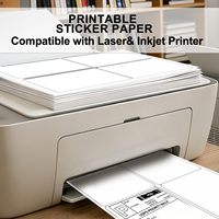 Étiquettes d'adresse d'expédition imprimables, blanches mates, 4x5 pouces, 4 par page, 40 feuilles, compatibles avec les imprimantes laser et jet d'encre, pour l'envoi postal et l'emballage