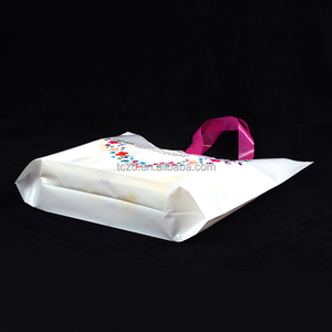 Plastic Soft Handle LDPE Bag Custom Logo for Conference Materials Agenda Notes Badges Workshops Documents Presentation Packs
