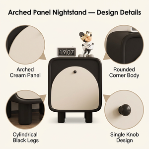 <span class=keywords><strong>Comodino</strong></span> Rosa <span class=keywords><strong>per</strong></span> Bambini in Legno Massello, Design Carino con Bordi Arrotondati, Stile Wabi Sabi Minimalista <span class=keywords><strong>per</strong></span> Camera da Letto delle Ragazze - Product Image 4