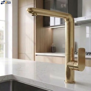 Miscelatore per lavabo moderno <span class=keywords><strong>Bassini</strong></span> <span class=keywords><strong>Bassini</strong></span> in rame con valvola in ceramica, design flessibile, getto aerato, oro rosa spazzolato - Product Image 2