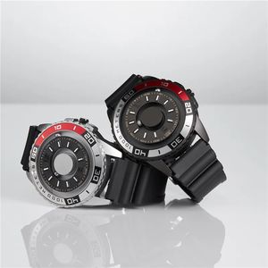 EUTOUR Reloj de Pulsera Nuevo e Innovador de Metal Magnético Multifunción para Hombre Reloj de Cuarzo Deportivo de Moda con Diseño Sencillo de Piloto - Product Image 2