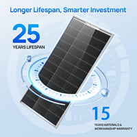 Panneau solaire bifacial à double vitrage type N 710‑735W, anti‑LeTID, garantie linéaire de puissance 30 ans