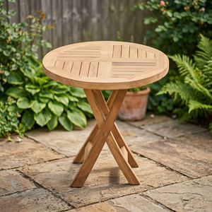 Solid Wood Round Dining <b>Table</b> <b>Foldable</b> Waterproof Eco-Friendly Durable Modern Minimalist Design Portable Home Furniture - Product Image 3