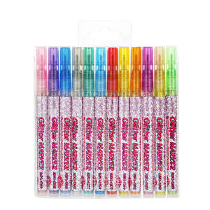 Dropshipping Art Marker Products <span class=keywords><strong>Amazon</strong></span> Venta caliente Glitter Gel Pen para tarjeta DIY - Product Image 2
