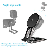 Nouveauté : support de téléphone portable magnétique réglable avec vis 1/4, support de bureau robuste, compatible avec iPhone