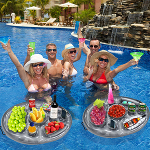 Support de tasse gonflable multifonctionnel en PVC EN71 <span class=keywords><strong>pour</strong></span> <span class=keywords><strong>piscine</strong></span>, support de boisson gonflable flottant – Vente chaude - Product Image 2