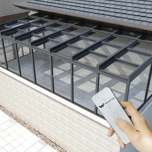 Système <span class=keywords><strong>de</strong></span> pergola extérieure motorisée rétractable en aluminium intelligent, grande structure plate pour patio, protection contre la pluie et le <span class=keywords><strong>soleil</strong></span>, auvent rétractable - Product Image 6