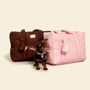 OEM Logo Lightweight Pet <strong>Carrier</strong> with Poop Bag Holder Puffy Pet Tote Travel Bag for <strong>Puppy</strong> Portable Cat <strong>Carrier</strong> Bag - Product Image 3